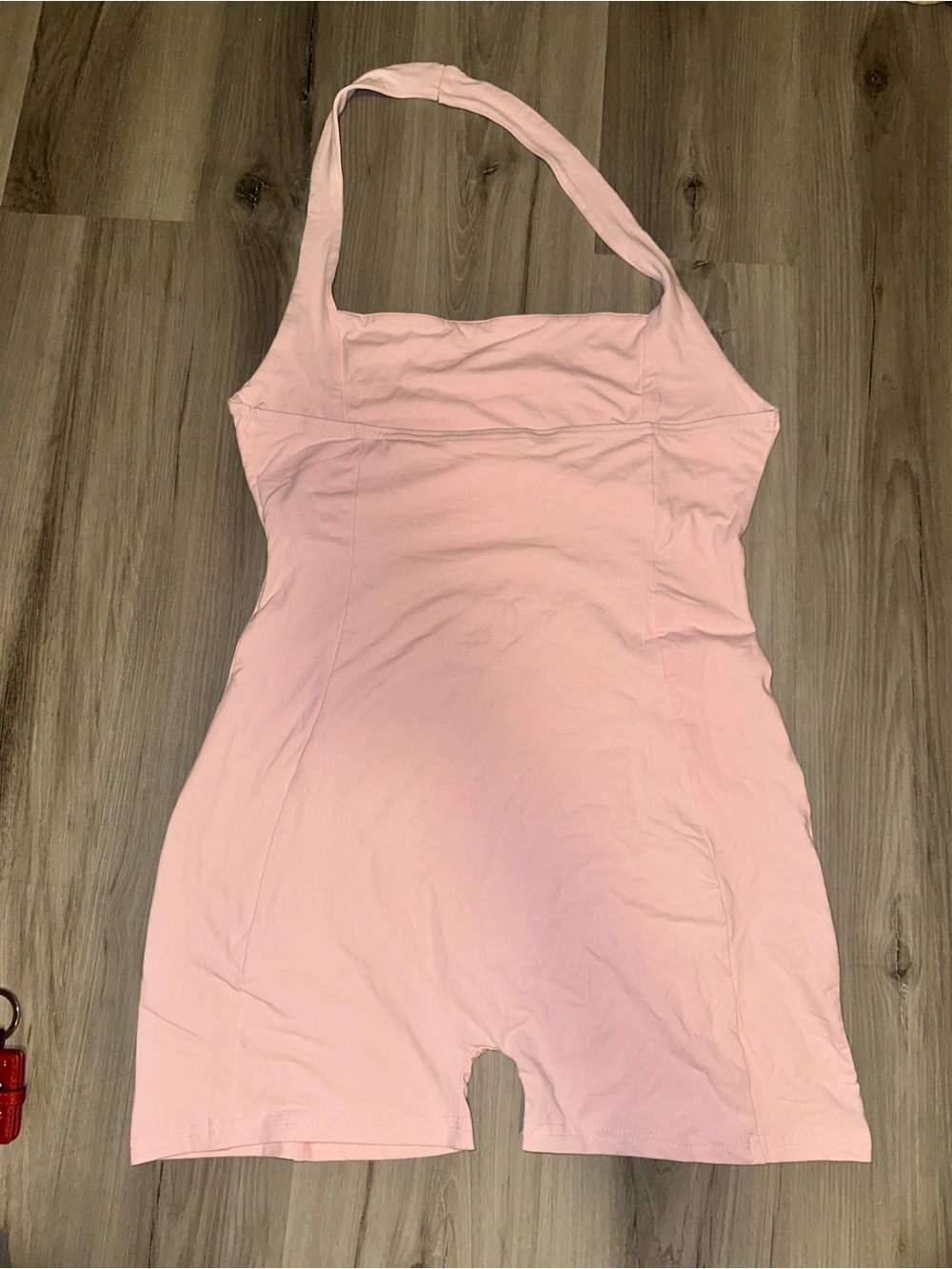Pink Halter One-Piece Romper - Picture 2 of 2